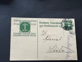 Postkarte Schw. Landesaustellung 1914    (V730)