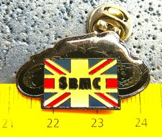 SWISS BRITISH MOTORCYCLES RACING PIN GLASIERT