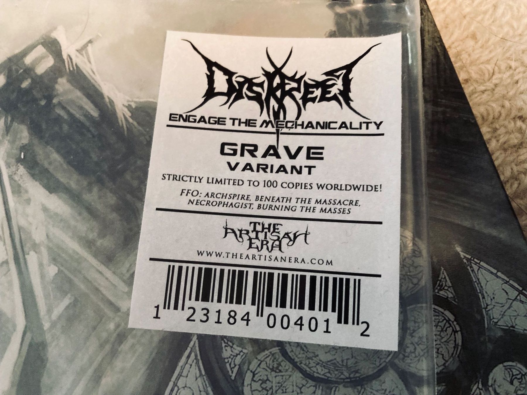 Dischi in vinile: Diskreet - Engage The Mechanicality - Vinyl LP Grave Vari 59 – Usato da Wagenhausen venduto da Novafreund283 2