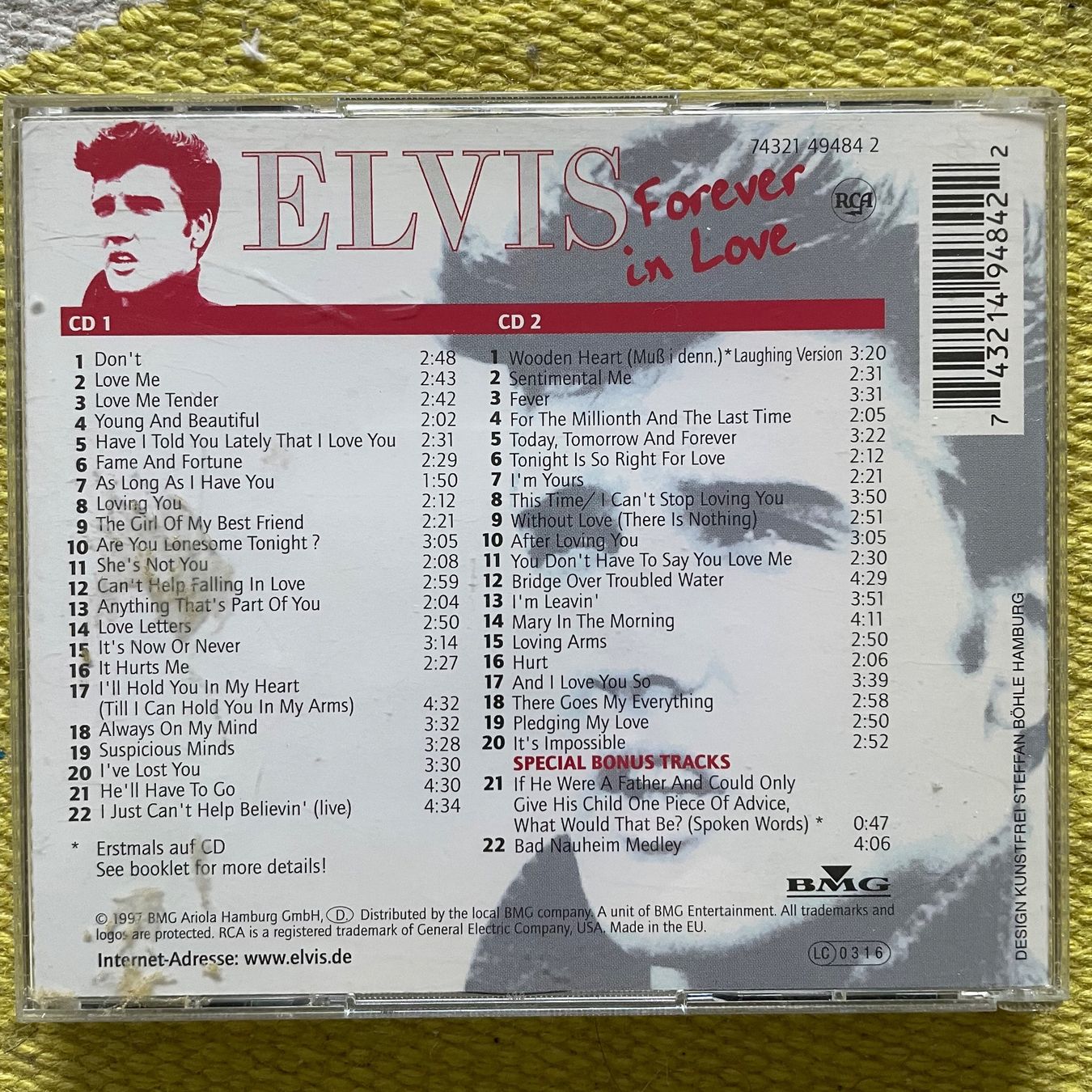 CD: ELVIS PRESLEY-2CD FOREVER IN LOVE – Usato da Rorschacherberg venduto da CD-Roli 1
