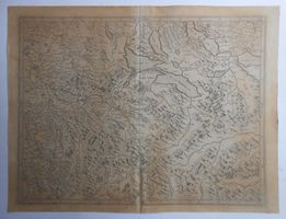 Aargau, Bern, Innerschweiz. Rare Karte von Mercator. 1613.