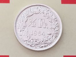 1/2 Franken 1964 vz/unz