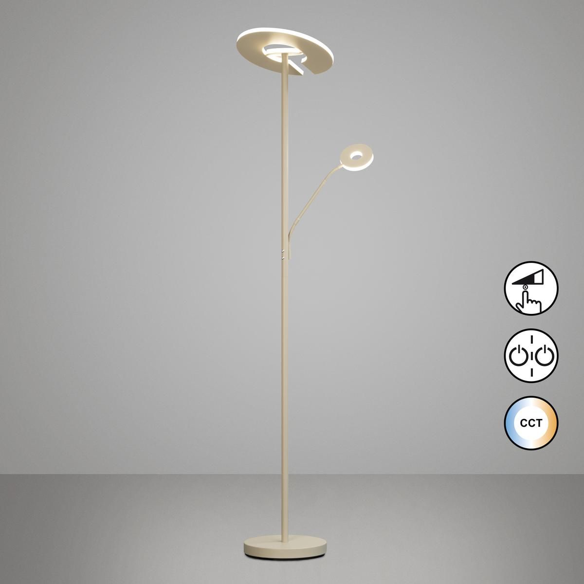 Lampade: LED Stehleuchte, Sand, CCT, 180 cm Höhe – Nuovo (secondo la descrizione) da Kreuzlingen venduto da Smart-Light
