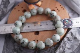 Kiwi Stone  12mm Kugel Armband    ab 3.- (Räumung!)