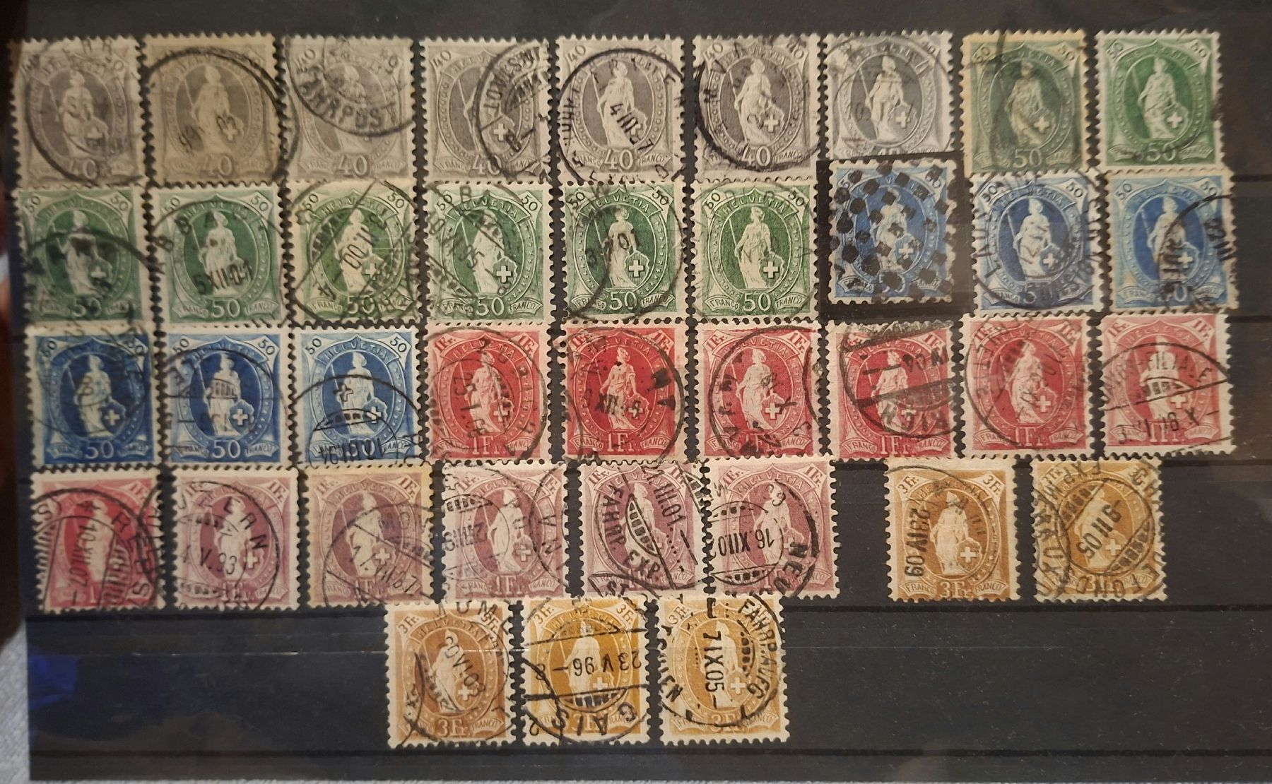 Tutti i francobolli: Lot stehende Helvetia Div. 83Stk. – Usato da Balgach venduto da SIMEON27 8