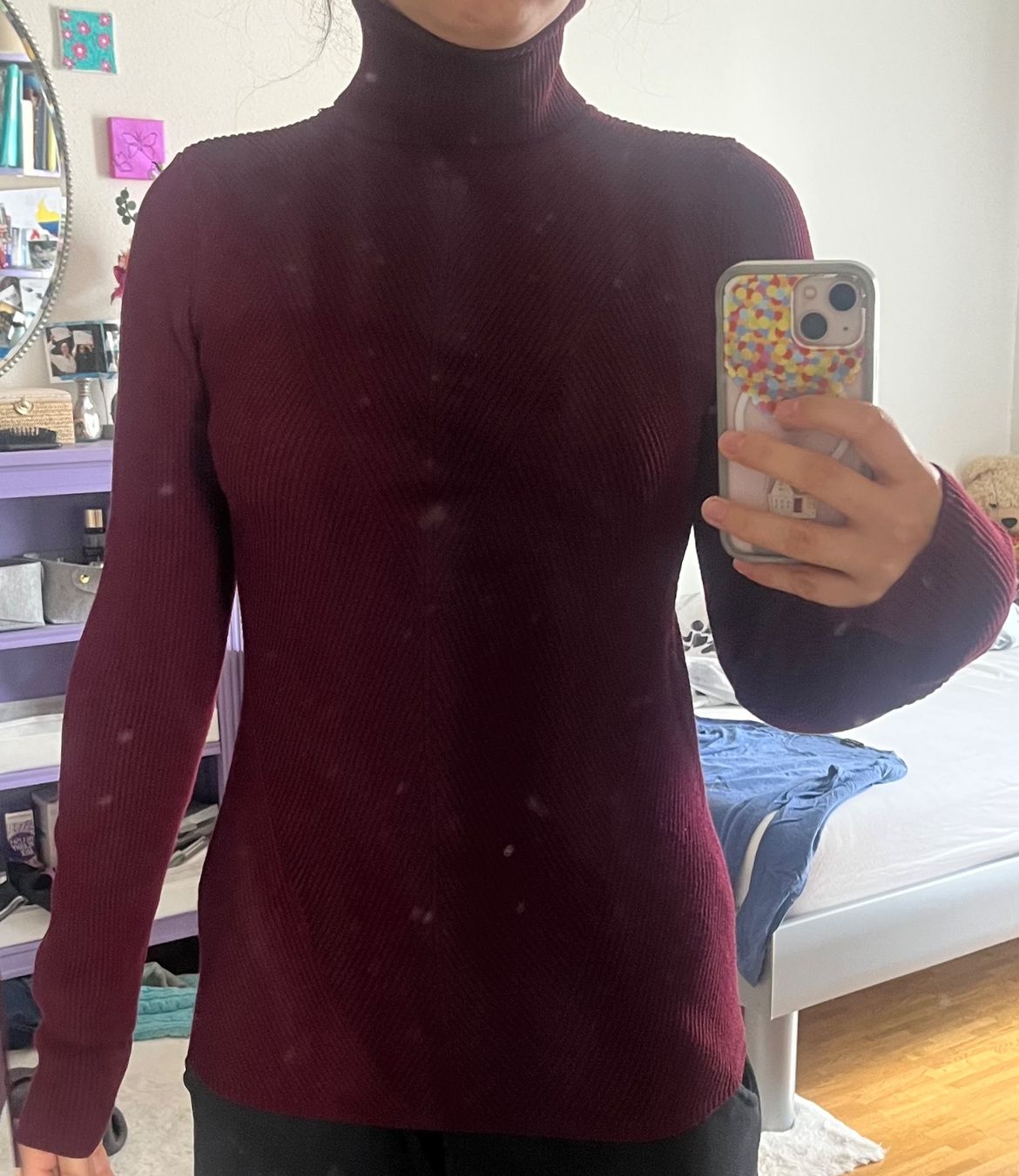 Zara Maglioni & Felpe: Col roulé bordeaux – Usato da Bernex venduto da claraaaa4