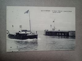 Ak Schiff France Le Treport Vapeur Mercure 1913