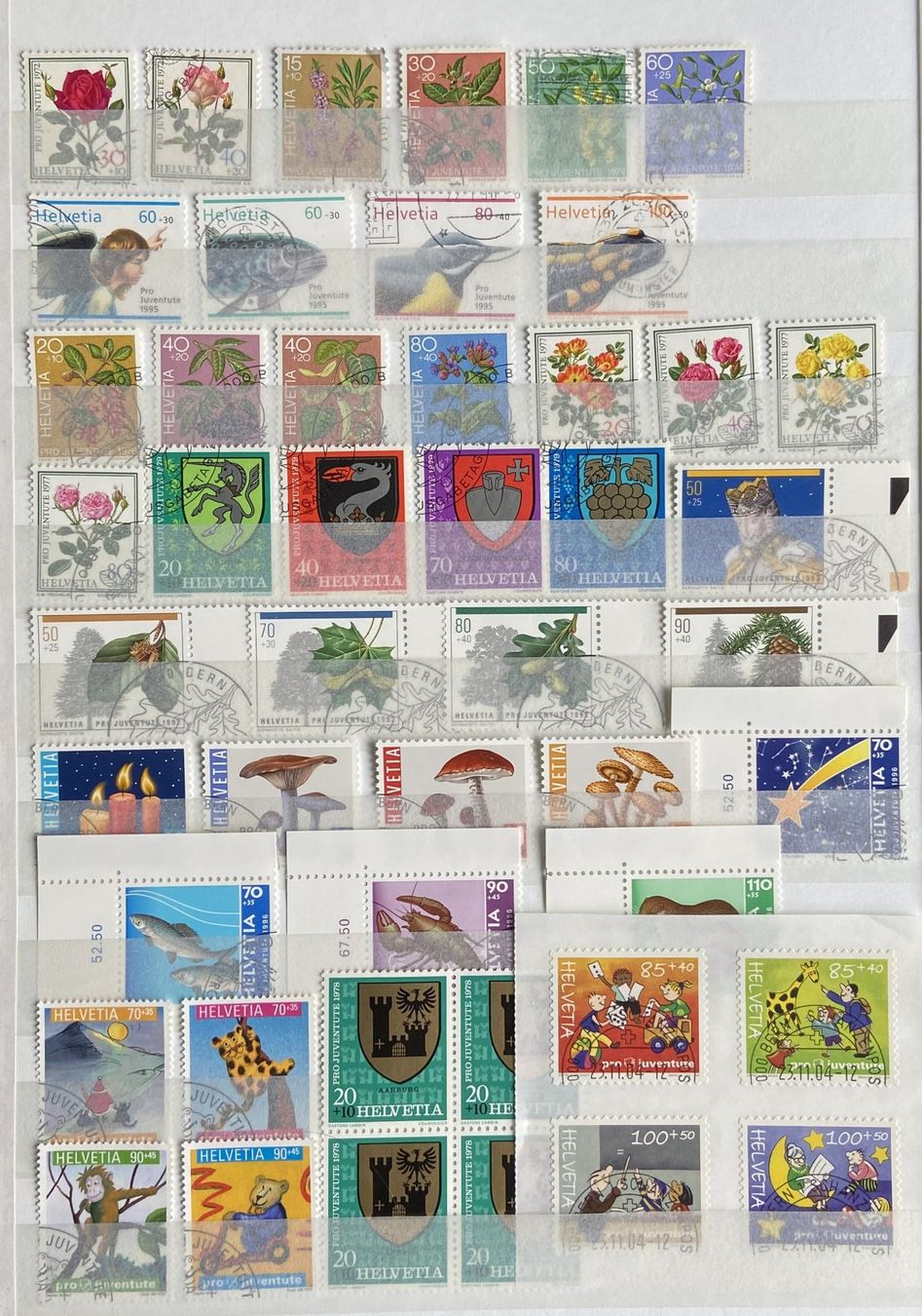 Alle Briefmarken: 4 Seiten  Pro Juventute – Gebraucht aus Böckten von Hansi36 3