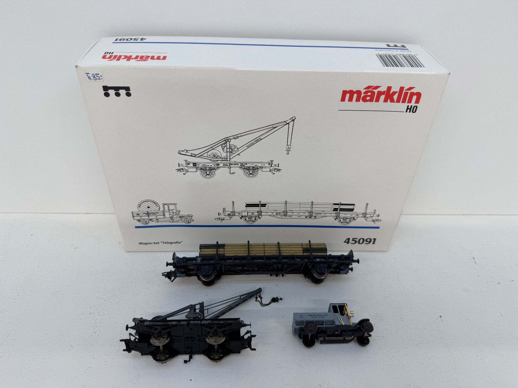 Märklin Trains électriques: Märklin 45091 Wagen-Set "Telegrafie" – D'occasion à Büsserach par ModellbahnDepot