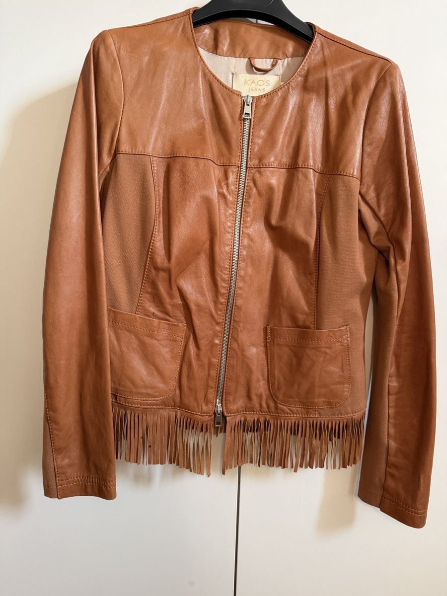 Vestes: Lederjacke cognac mit Fransen – D'occasion à Rupperswil par Mfl_1976