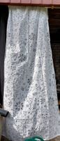 3xVorhang weiss mit muster je 1.45x3m