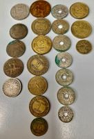 22 Münzen Französische ab 1855 zum Aufpolieren