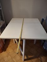 Klapptisch weiss ausziehbar gebrauchter Zustand