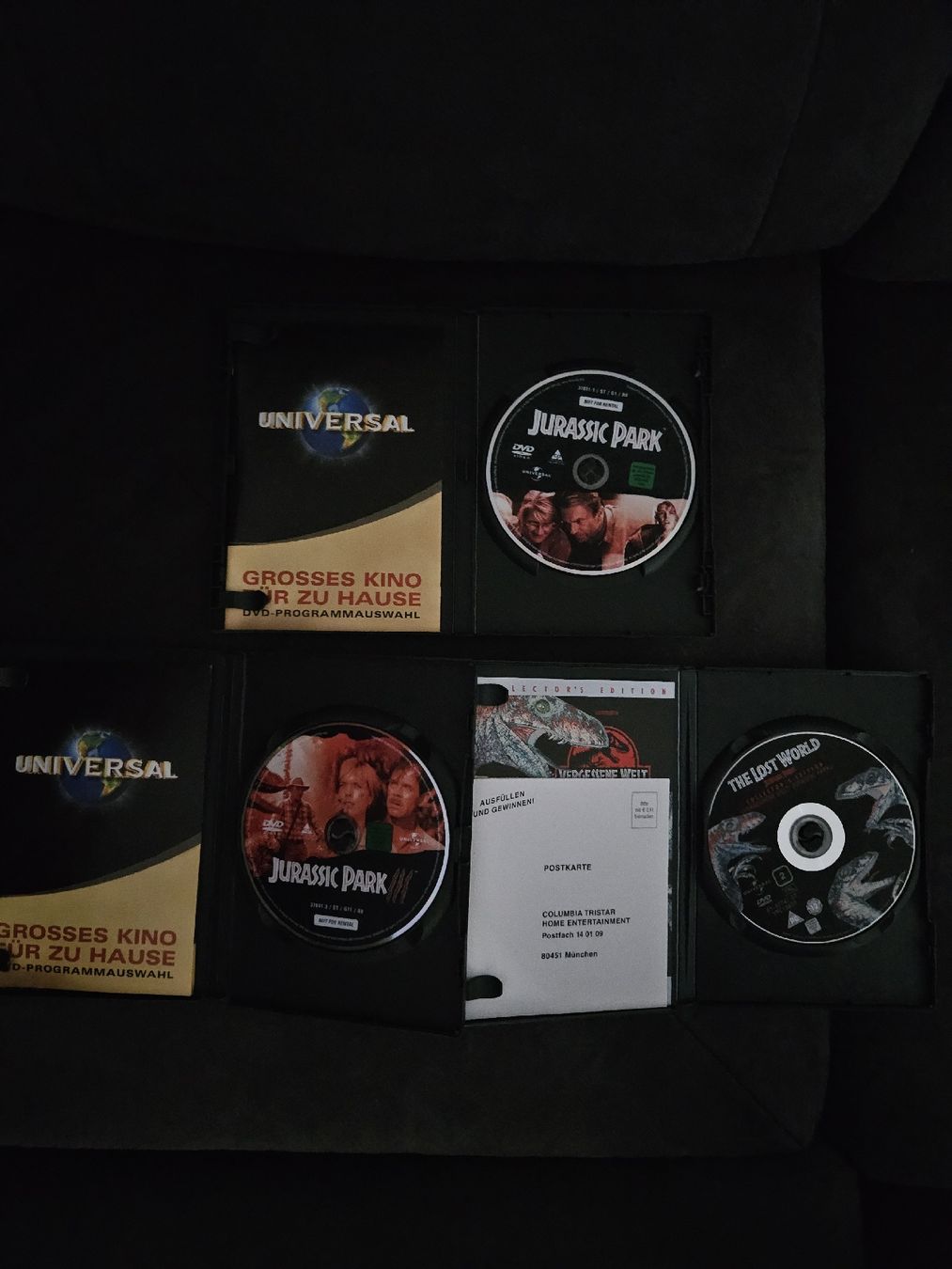 Tous les DVDs: Jurassic Park 1-3 DVD – D'occasion à Itingen par punkyclown84 2