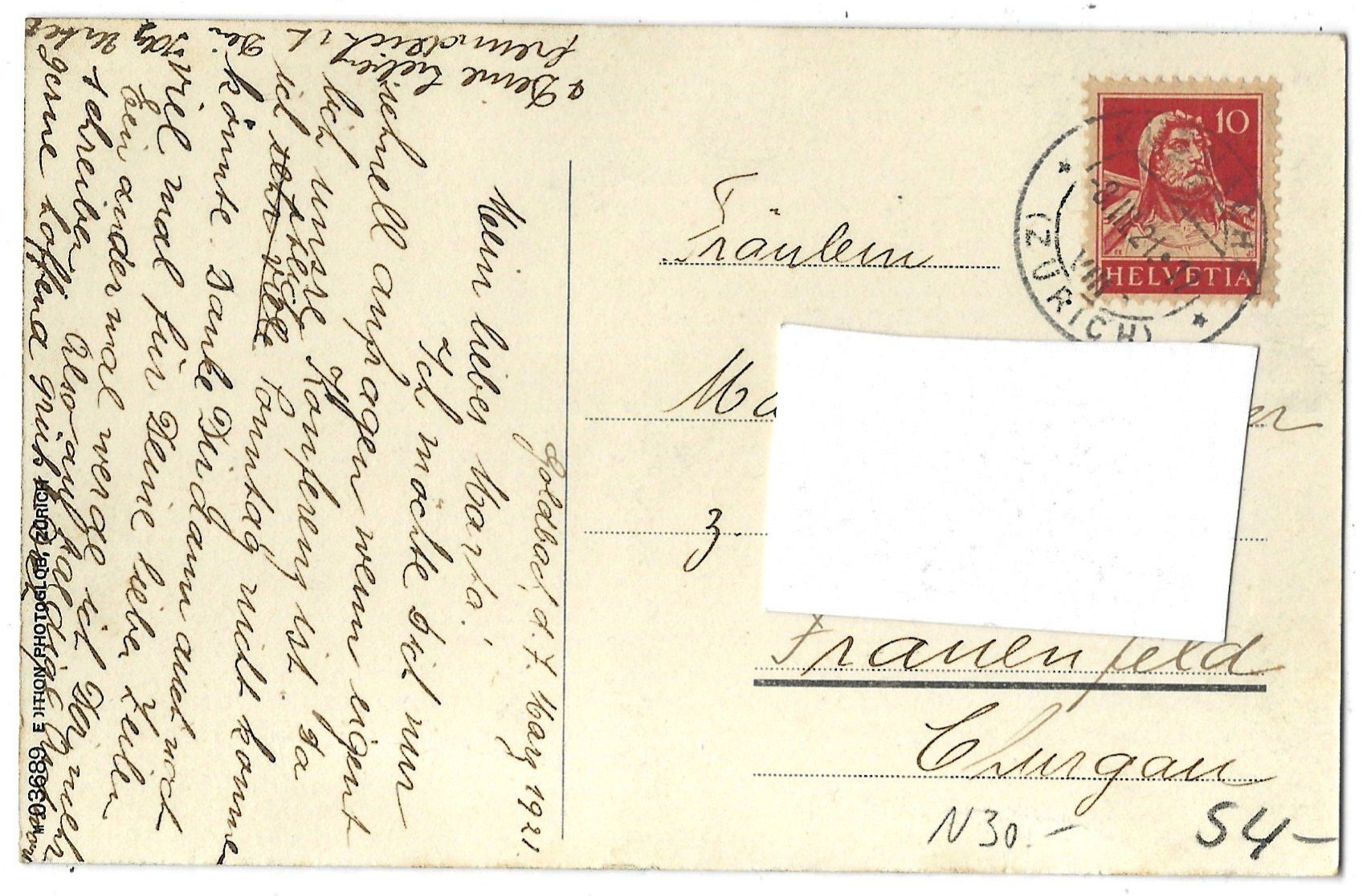 Cartoline postali: Goldbach-Küsnacht – Usato da Bütschwil venduto da Jackson1A 1