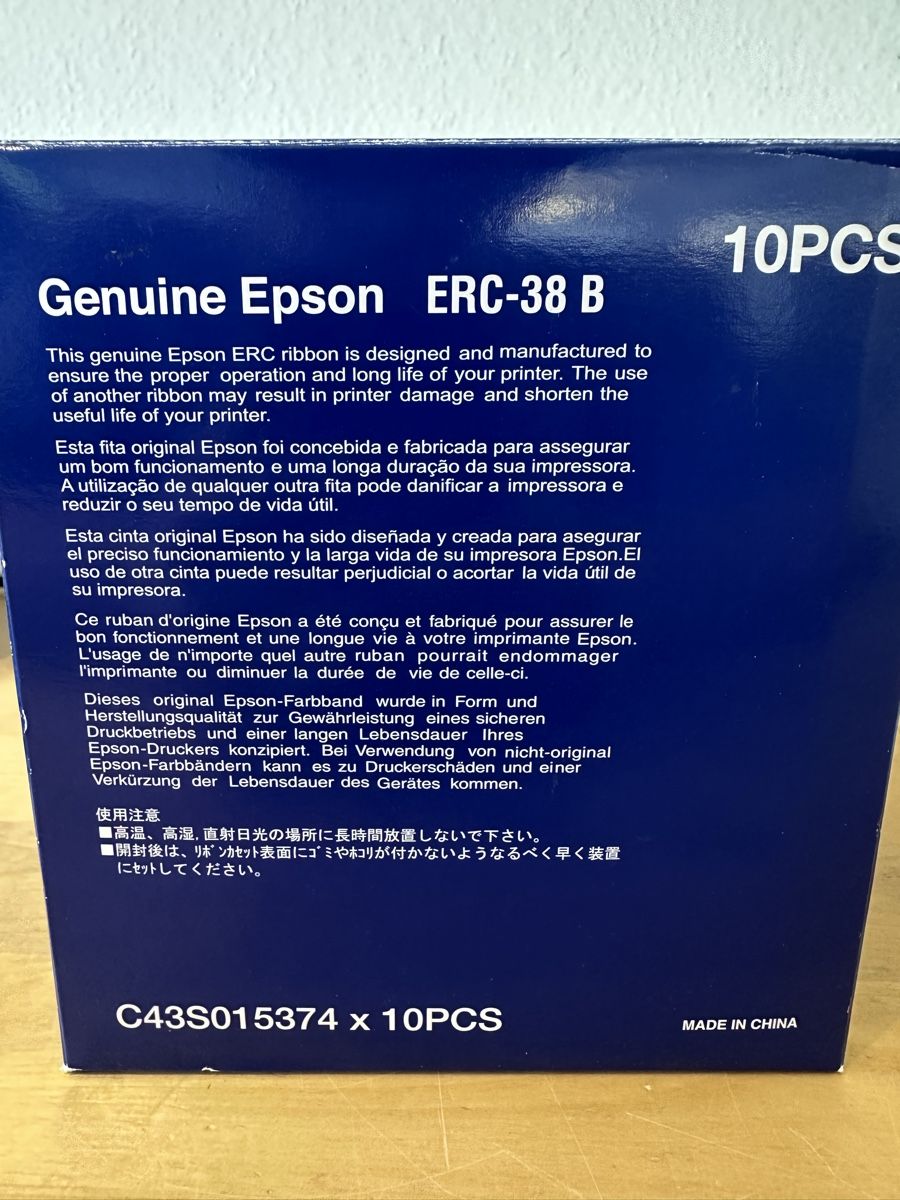 Epson Cartucce per stampanti & toner: Epson ERC-38 B Farbband Schwarz – Nuovo (secondo la descrizione) da Luzern venduto da FrankGroebel 4