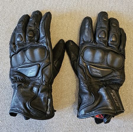 Handschuhe, Motorrad, wasserfest, Leder, Protektoren