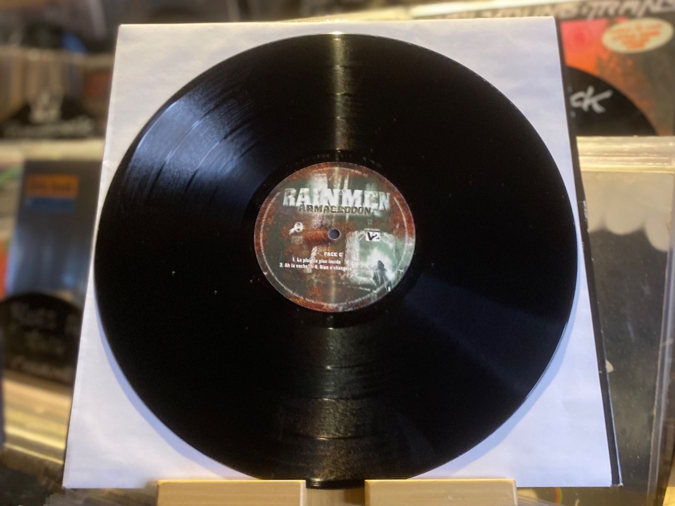 Vinyles: RAINMEN  - ARMAGEDDON...OG FR 1999 VG++/VG DLP – D'occasion à Gals par Diskopatshop 2