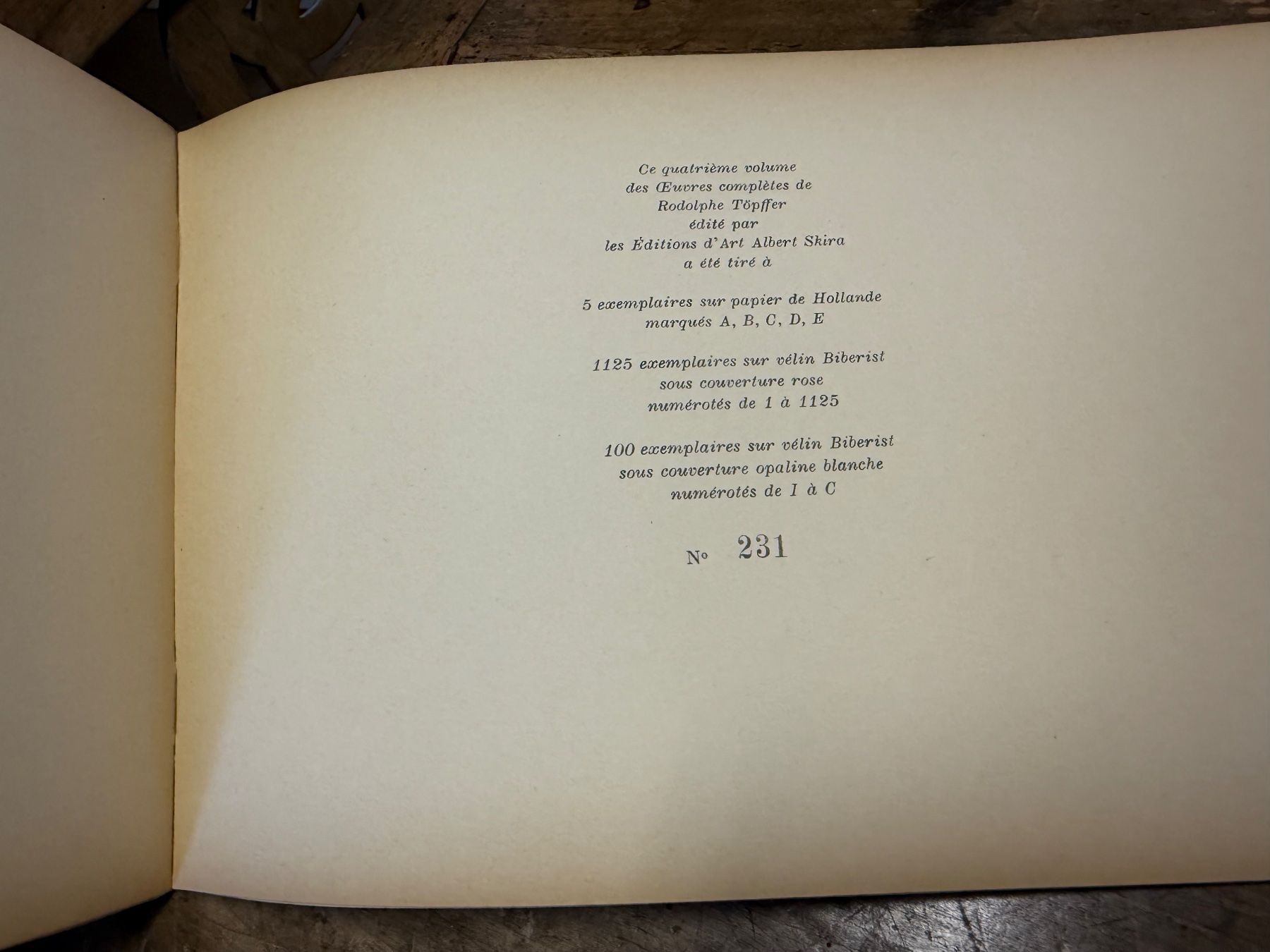 Libri: 1943 Rodolphe TOEPFFER Caricatures nummeriert – Usato da Bern venduto da Jwpm66 7