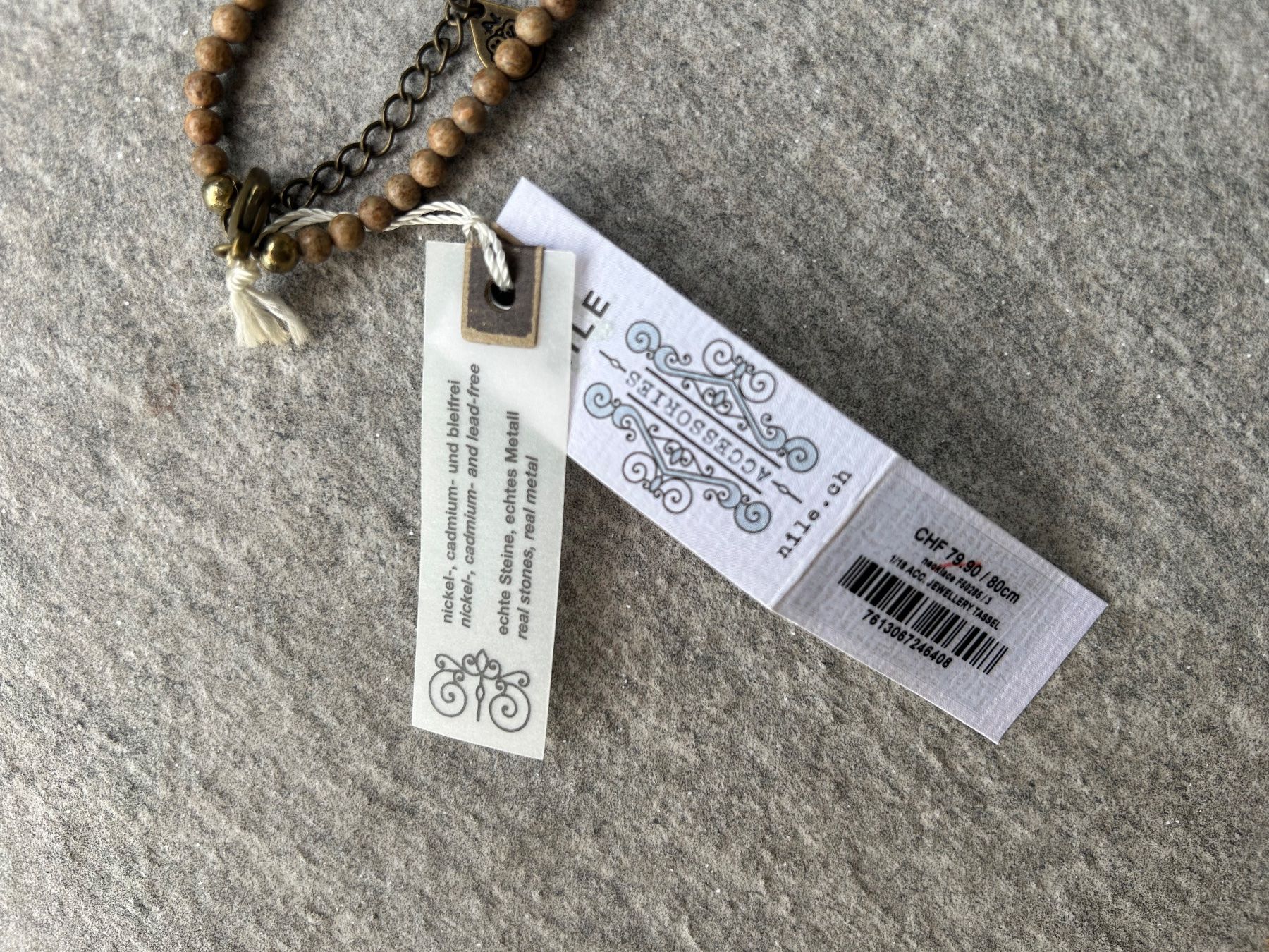 Ketten: NILE STEIN/ METALL - KETTE / 80cm / NEU – Gebraucht aus Nidfurn von cejeisda 8