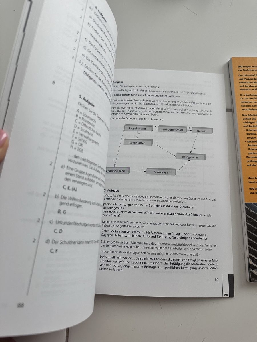 Libri: Betriebs und Rechtskunde Fragen+Antworten – Usato da Winterthur venduto da nik_pr58 4