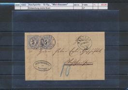 1883 Nachporto - 10 Rp., "Wohlhausen"