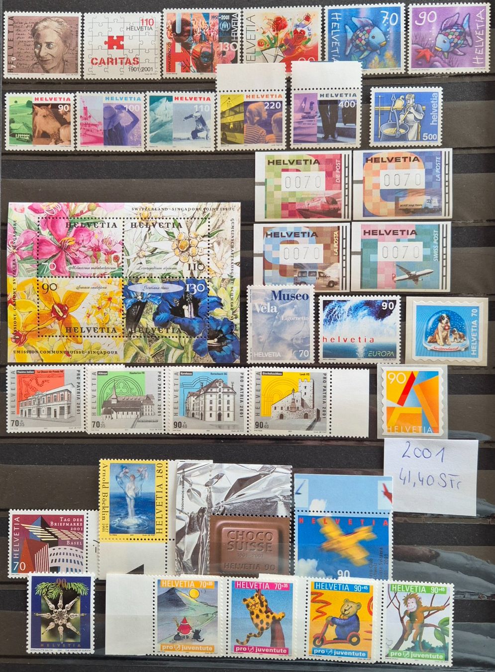 Tutti i francobolli: Jahresserie 2001 postfrisch – Usato da Buus venduto da papillon098