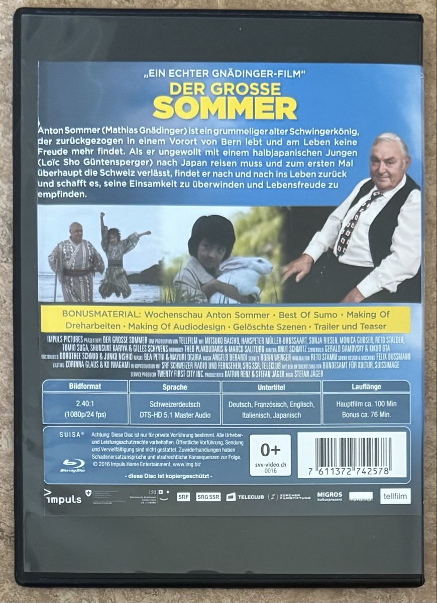 Tutti i DVDs: DER GROSSE SOMMER – Nuovo (secondo la descrizione) da Dietikon venduto da AndreaSch01 1