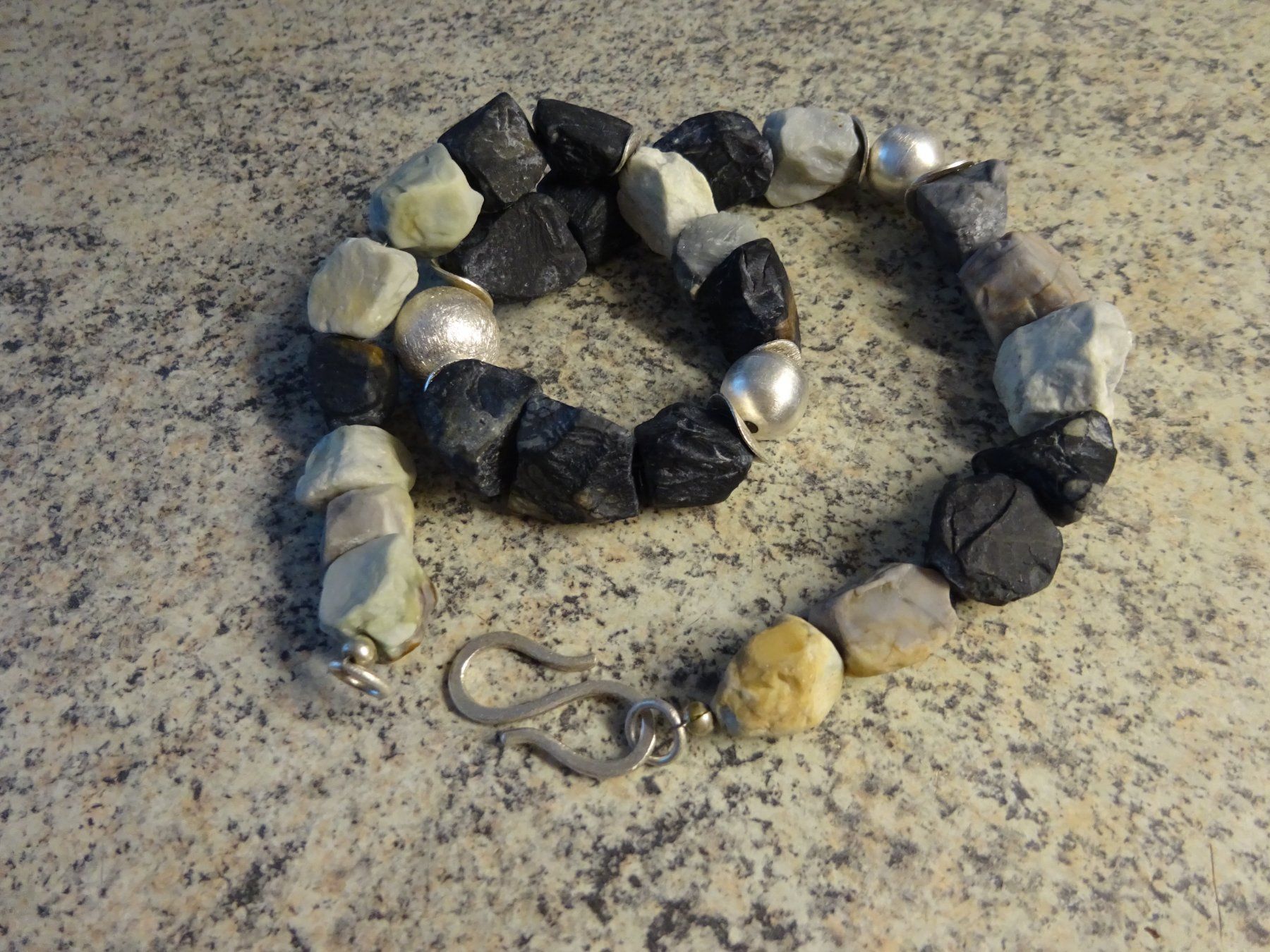 Catenine: Kieselsteine Silber Kette – Usato da Esslingen venduto da FetteSchnecke 3