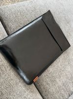 Computer-Case aus Kunstleder – Schwarz, 40,64 cm, Neu