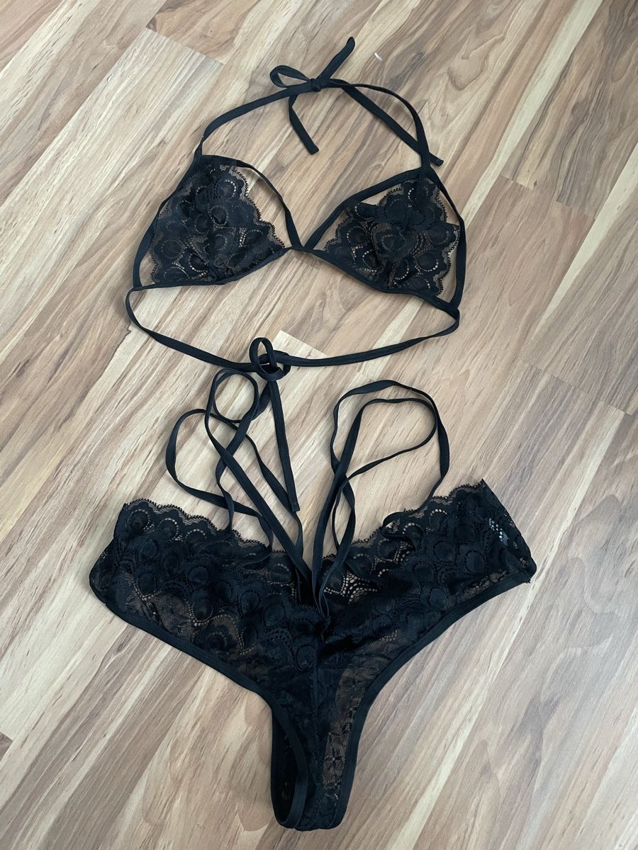 Altra biancheria intima:  Underwäsche-Set, schwarz, Neu, Grösse B80 – Nuovo (secondo la descrizione) da Neuenkirch venduto da balani