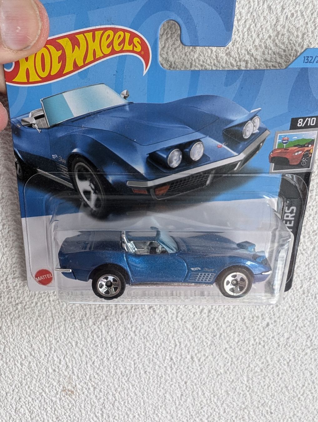Chevrolet Modellini d'auto: Hot Wheels '72 Stingray Corvette Cabrio blau OVP – Nuovo e nell'imballaggio originale da Davos-Platz venduto da v2cat