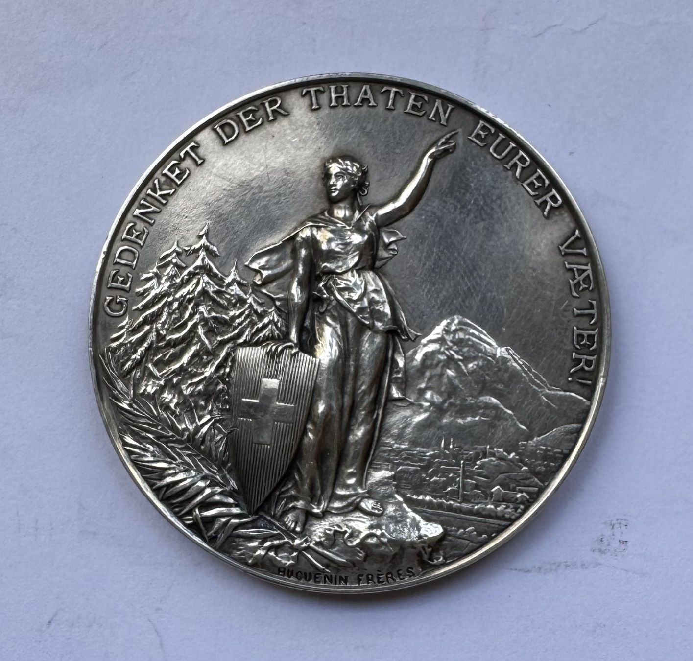 Medaglie: 1892 Schützenmedaille Glarus Silber unz – Nuovo (secondo la descrizione) da Kirchberg SG venduto da Helveticus00