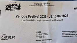 Venoge Festival 13 août 2026