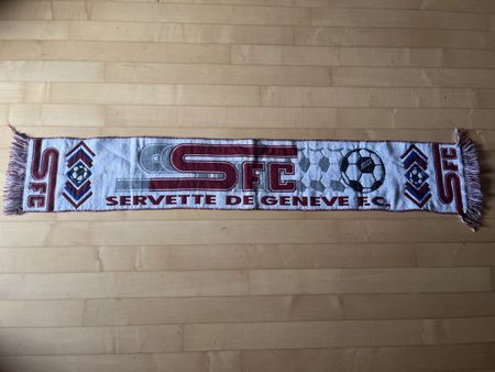 Servette FC SFC Vintage Écharpe Schal Halstuch 90er Jahre