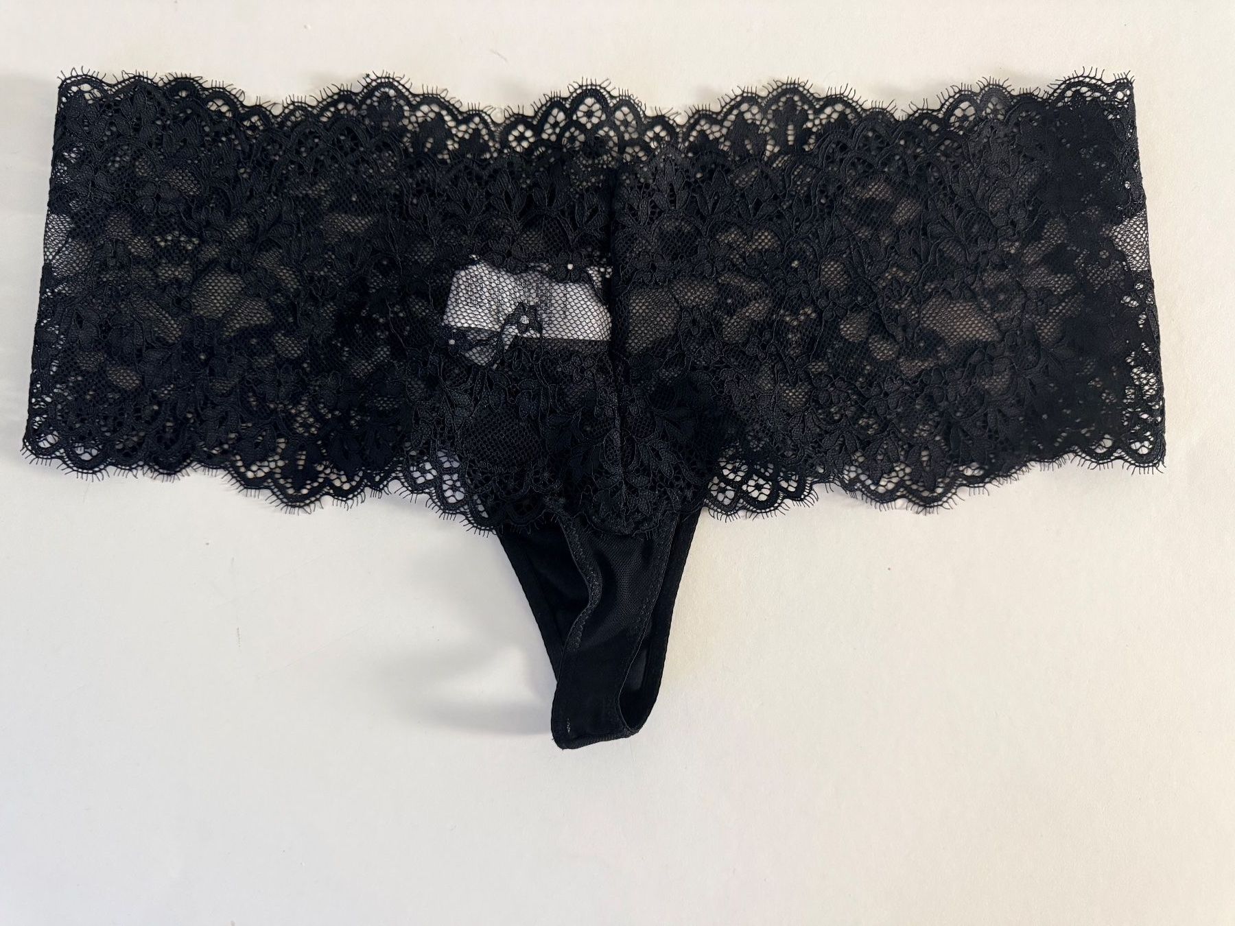 Hunkemöller Altra biancheria intima: HUNKEMÖLLER, String, Grösse M, Farbe Schwarz – Nuovo e nell'imballaggio originale da Rudolfstetten venduto da gst_g7xl 2