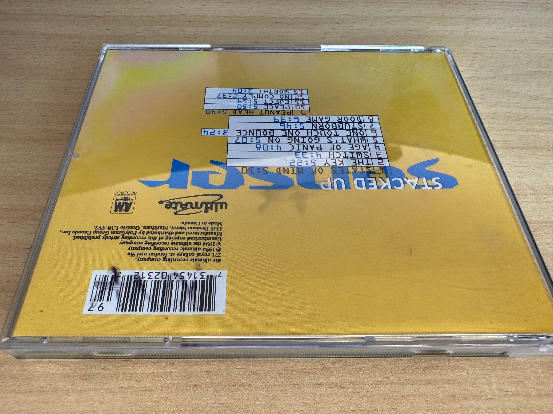 CD: Senser – Stacked Up – Usato da Rikon im Tösstal venduto da Alpenmutz 1