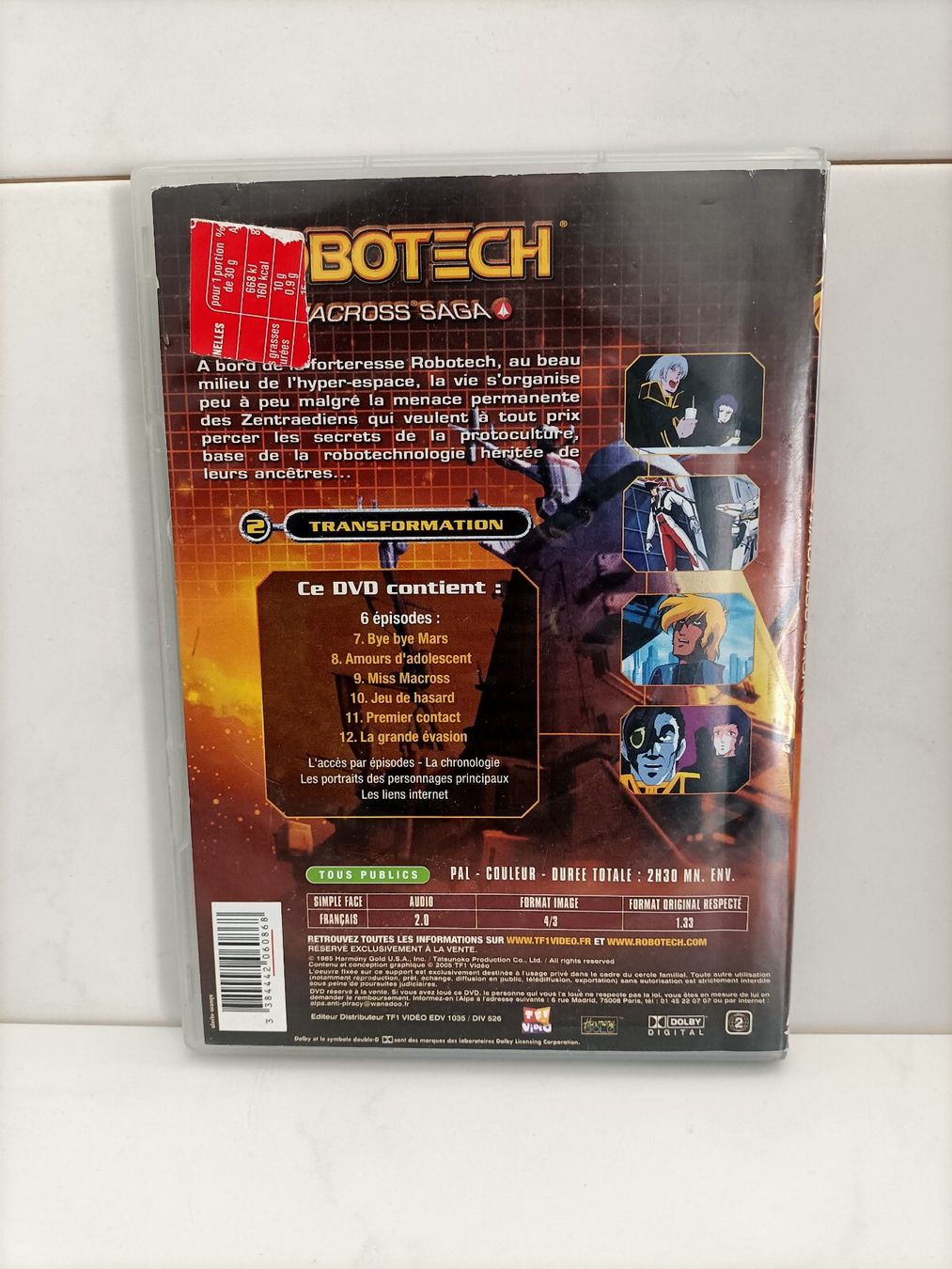 Tutti i DVDs: DVD Robotech - Macross Saga, Vol. 2 : Transformation (fr) – Usato da crans montana venduto da AB3963 1