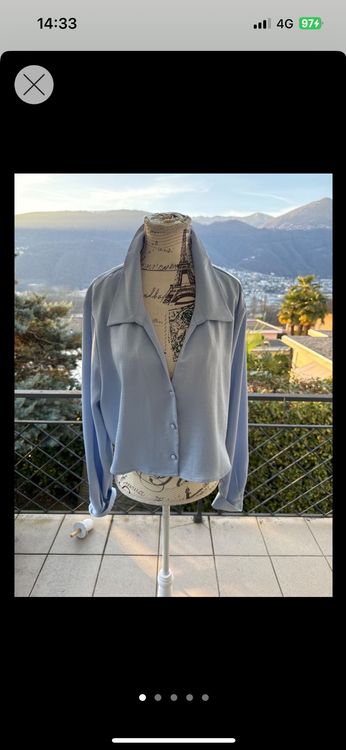 Blouse Neuve Sans étiquettes - Tailles 48 à 52, Made In Italy, Couleur Bleue, Pour Femme
