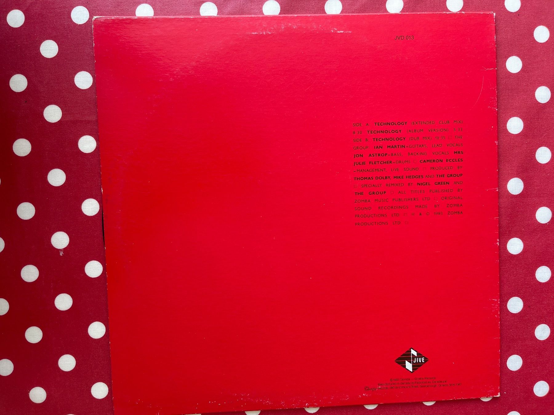 Vinyles: A647/THE GROUP TECHNOLOGY – D'occasion à Frutigen par Philippe_jsp 1
