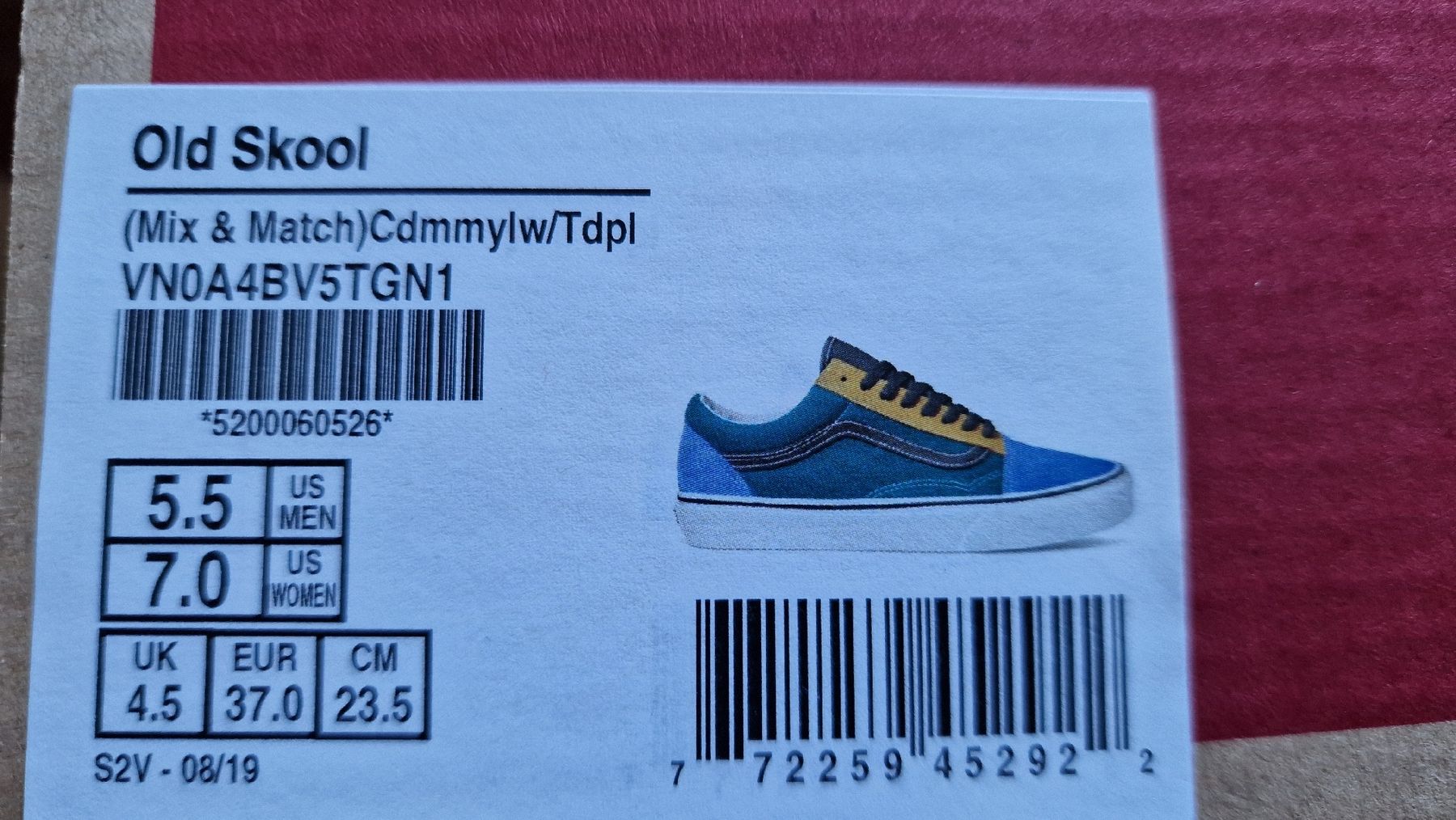 Vans Scarpe da uomo: Vans Old Skool multicolores, Taille 37 Neuves! – Nuovo e nell'imballaggio originale da Montreux venduto da Daisyy01 1