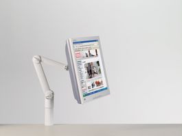 NOVUS JetMaster II, Flachbildschirmarm, 2-armig, lichtgrau