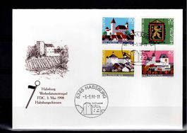 CH FDC Pro Patria Satz 1998