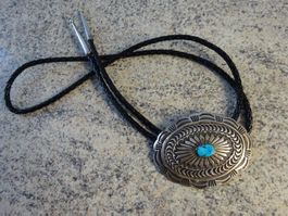Bolo Cowboy Country Indianer Navajo / echt Silber