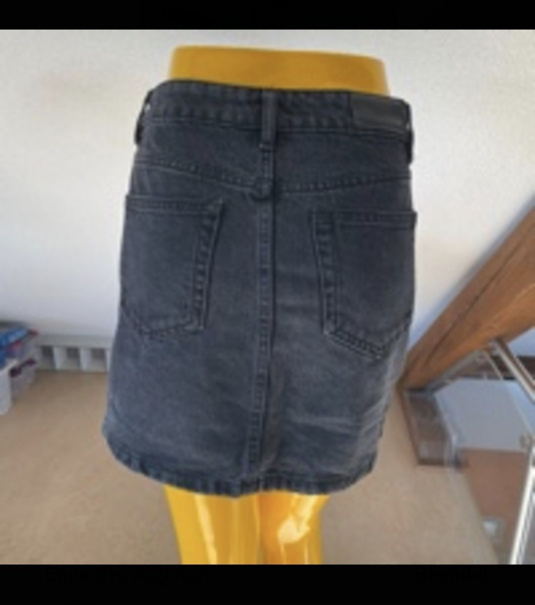 Mango Gonne: Schwarzer Jeansrock von Mango, Grösse XS – Usato da Klingnau venduto da vollmond36 3