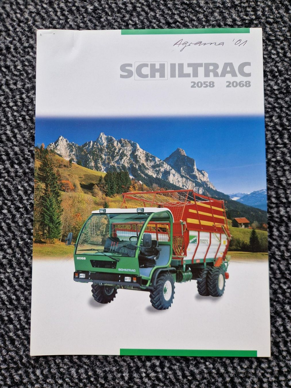 Schilter Traktoren: Original Prospekt Schiltrac Transporter 2058 / 2068 – Gebraucht aus Dürnten von Bachtel84
