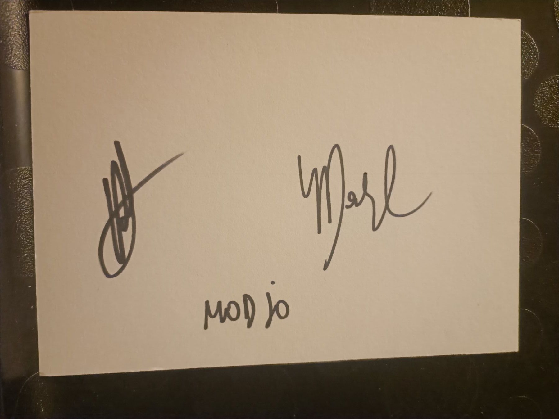 Autografi: Modjo - handsigniert - persönlich gesammelt – Usato da Menziken venduto da Artographs