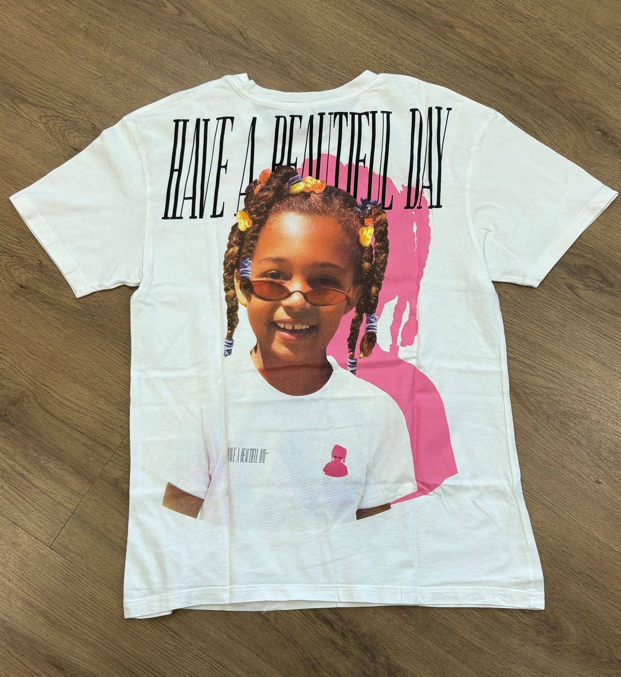 Zara T-shirt: Cooles T-Shirt - Zara - Backprint - Gr. S – Usato da Brügg BE venduto da rutschimedizin 2