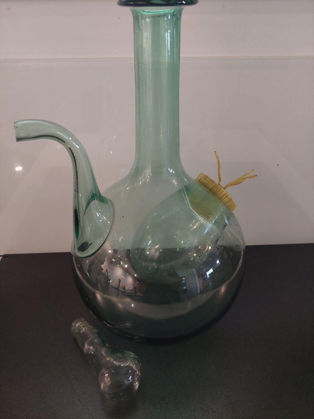 Carafes: originelle Kühlkaraffe, Glas, H. 32 cm – D'occasion à Egliswil par chroetli22 1