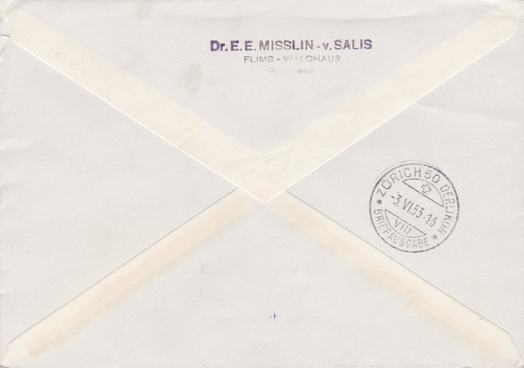 Tutti i francobolli: B61-65, auf R-Express-FDC, SBK 75.- – Usato da Wenslingen venduto da riger11 1